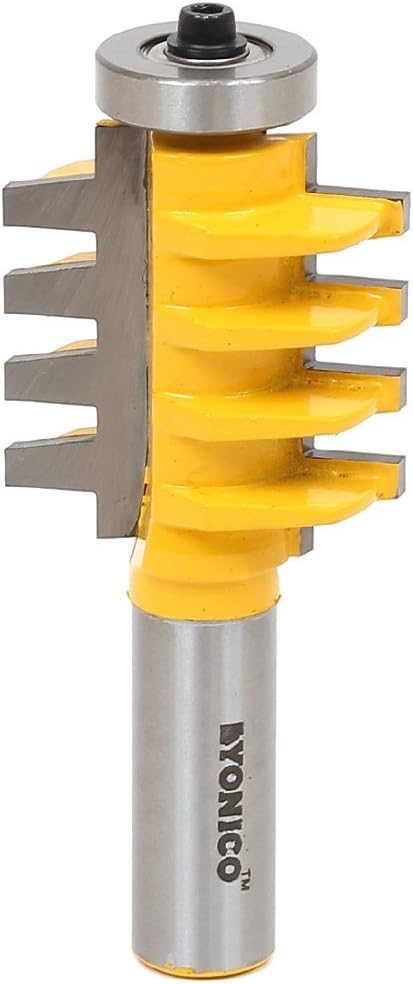 Yonico 15131 - Finger Joint Router Bit, Stock Size: Up to 1-1/4" - 1/2" Shank, 1/2 Inch