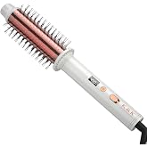 K&amp;K Infrared Thermal Brush, 1 1/2 Inch Ceramic Tourmaline Coating Heated Round Brush with Upgrading Heat Transfer Technology, Damage Reduction, Easy to Create Blowout Look