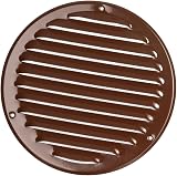EUROPLAST Ø160mm Brown Round Air Vent Grille Cover with Insect Mesh