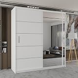 Sliding Wardrobe 4U Indiana 120cm White Double Sliding Mirror Door view 2