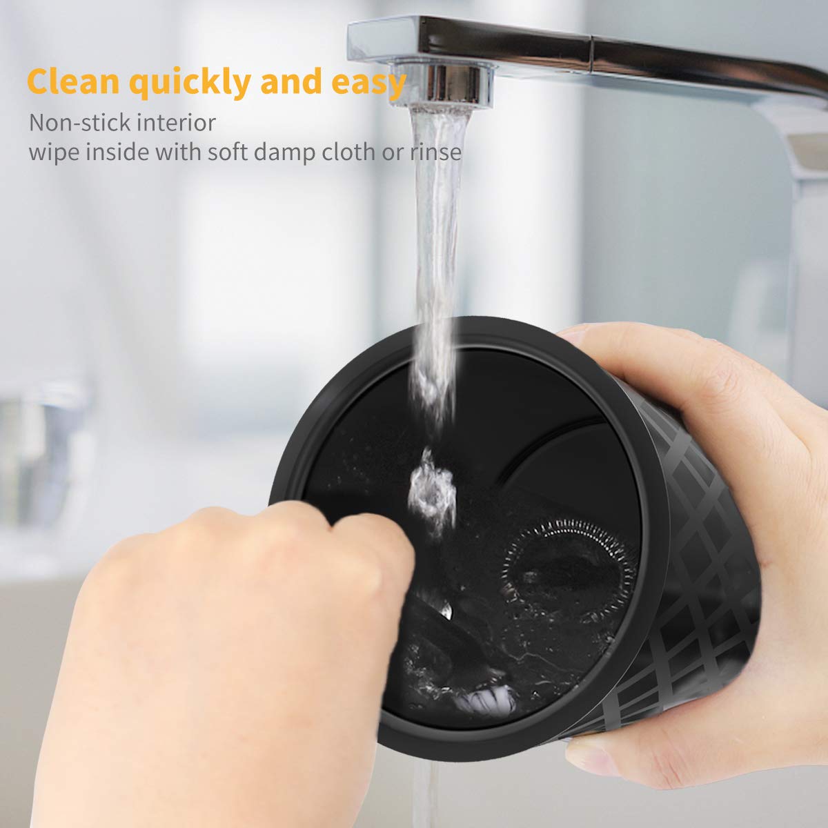 Elektrischer Milchaufschäumer, morpilot Milchschäumer Automatisch | Milk Frother | Milchwärmer, eine Taste von 4 Modi für Dichte & Flüssige Warme & Kalte Milchschaum | Milch Erwärmen, 400W 240ml