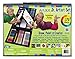 Art 101 Kids PVC 179-Piece Double Sided Trifold Easel Art Set with Bonus Coloring Book