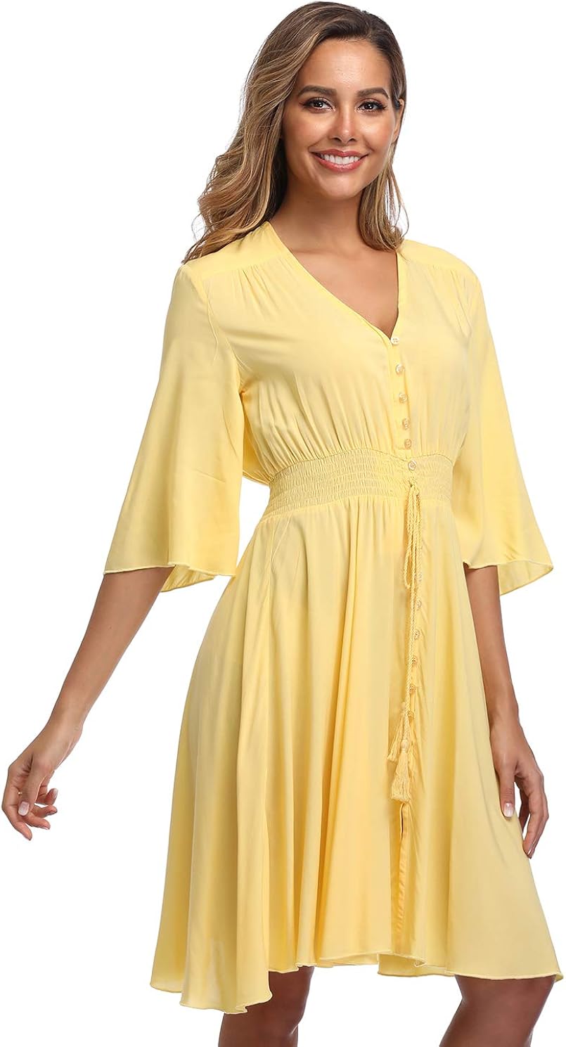 button up summer dress