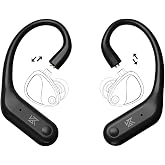KZ AN01 True Bluetooth 5.4 Earhook, Wireless Adapter for in-Ear Monitor | 4 Mic AI ANC, 0.75/0.78mm 2Pin Connector with Charging Case, Supports Fingertip Controls &amp; LDAC SBC