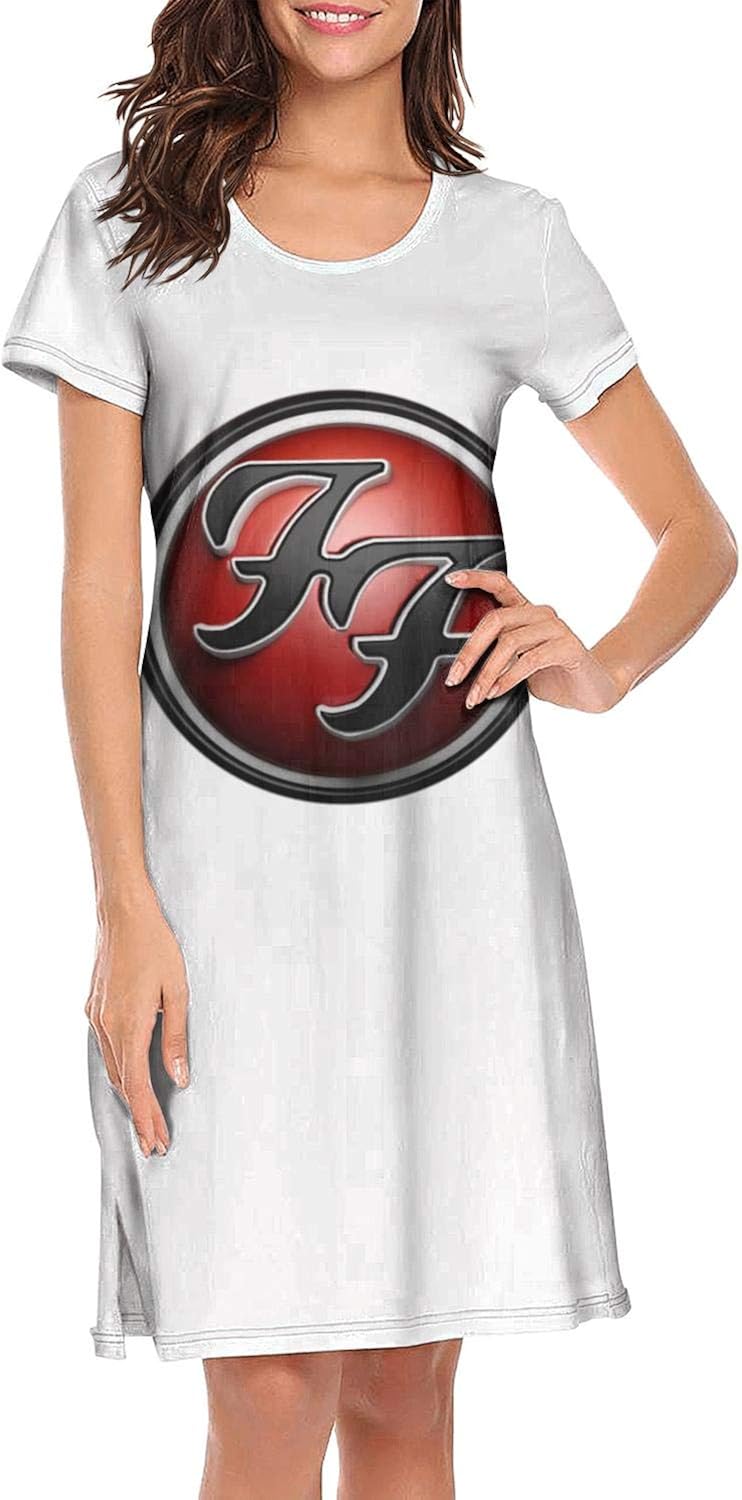 LUJXN Womens Novelty Short Sleeves Nightgown Funny Crewneck Night Dress