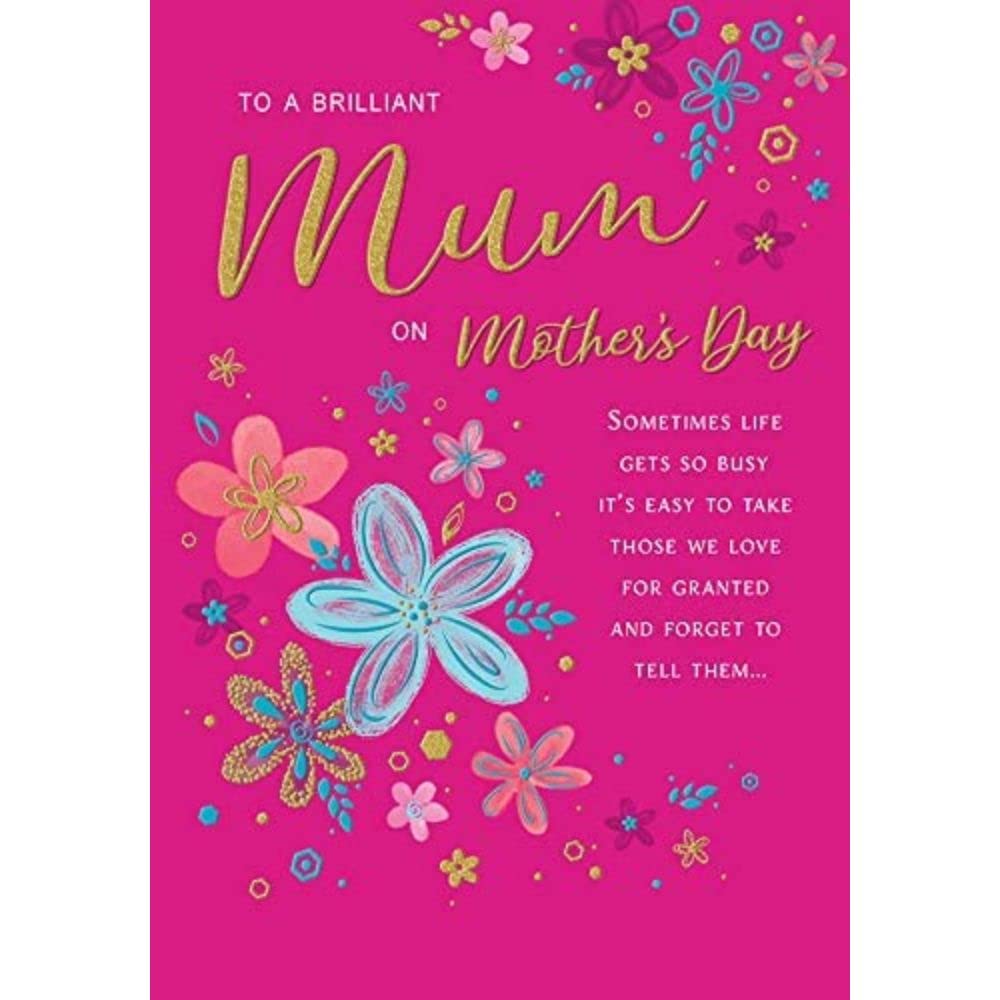 Modern Mother's Day Card Mum - 9 X 6 inches - Regal Publishing