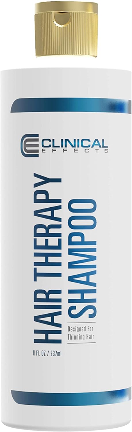 Clinical Effects: Hair Therapy Shampoo – Hair Growth Shampoo – 8 Fl Oz – All Natural, DHT Blocking Ingredients with Biotin, AnaGain and Baicapil - Hair Care and Hair Loss Solution for Men and Women: Beauty
