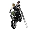 Square Enix Final Fantasy VII Remake: Cloud Strife, Jessie and Motorcycle Play Arts Kai Action Figure Set Jessie: W 3.13" x D 2.23" x H 9.72"