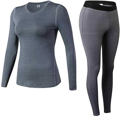 Amazon.com: Ropa interior térmica para mujer, secado rápido, antimicrobiana, elástica, térmica, deportiva: Clothing