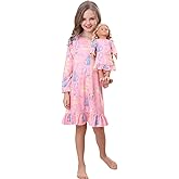 Bow Dream Toddler Girls Casual Dress Cute Cat Kids Clothes Animal Pattern Long Sleeve Dress