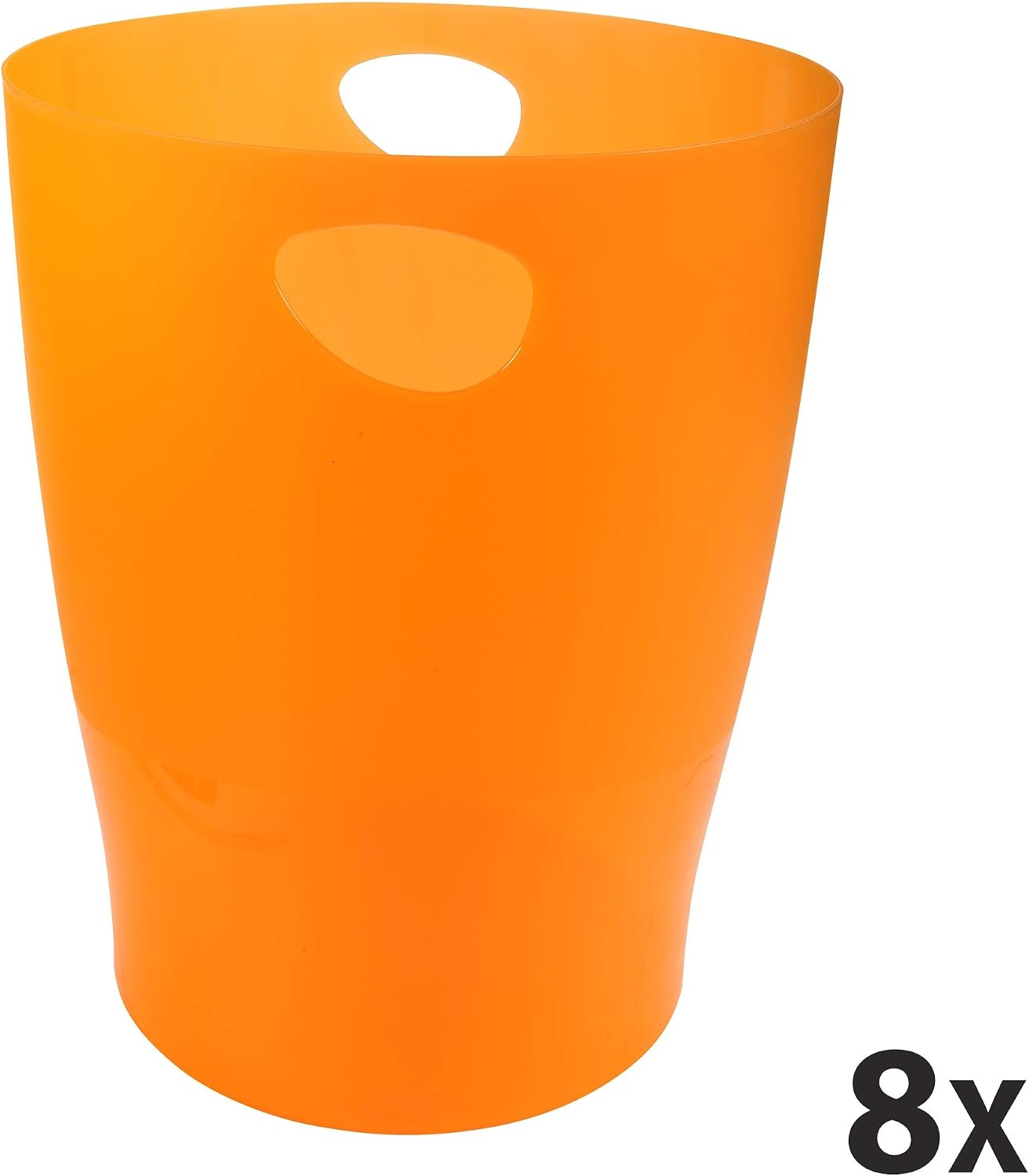 Exacompta, Ref 45352D, Set of 8 paper bins, ECOBIN bins with handles, Volume 15 liters, for office and home office - Image 4