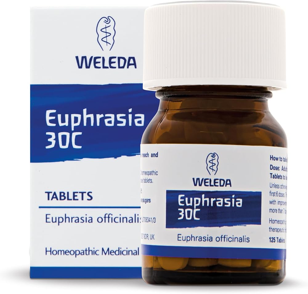 Weleda Euphrasia 30C 125 Tablets Homeopathic Potency Pack