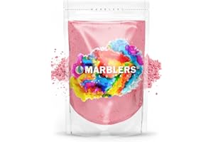 MARBLERS Pink Mica Powder Colorant [Pink] 3oz (85g) | Cosmetic Grade | Epoxy Resin Pigment | Dye | Non-Toxic, Vegan, Cruelty-Free | Lip Gloss, Nails, Body Butter | Bath Bomb, Candle & Soap Making