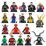 Super Heroes Avengers Minifigures 18pcs/lot Iron Man Batman Building Block Sets Model Bricks Toys Lego Compatible