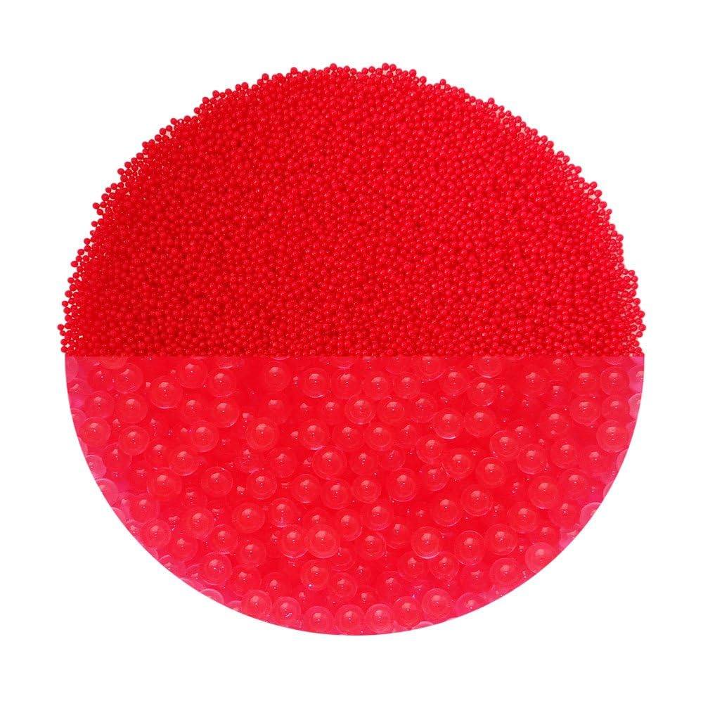 trendfinding 100 g water-retaining decorative granules red, grain size 1.5-2 mm, decoration for flowers and plants, 10 litres, very economical, versatile use