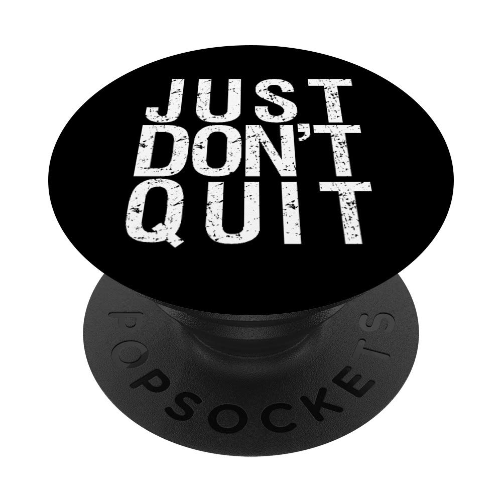 Motivational Workout Gym Fitness Shirt Dont Give Up PopSockets Grip and Stand for Phones and Tablets