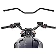 CUSTOM CHROME CCI 1" Fat Custom Handlebar Fit For Harley Davidson Sportster Dyna Softail Street XG V-ROD Honda Yamaha Suzuki Kawasaki Triumph Most Chopper Cruisers Bobber Bike Cafe Racer