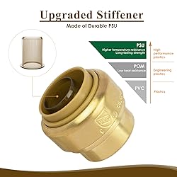 12-Pack 1/2" Push to Connect End Cap for