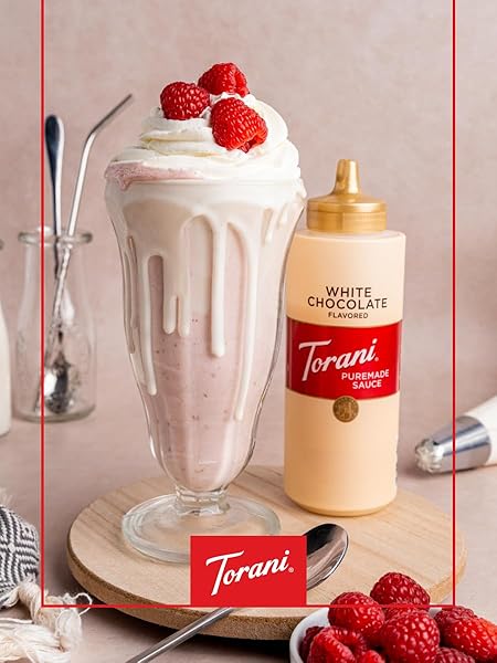 TORANI WHITE CHOCOLATE SAUCE, 64 OUNCE