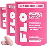 O Positiv FLO Ovarian Health Support – Hormone Balance for Women with DIM, Myo & D-Chiro Inositol, Folic Acid – Ovulation & Cycle Support – 30 Servings (Pack of 3)