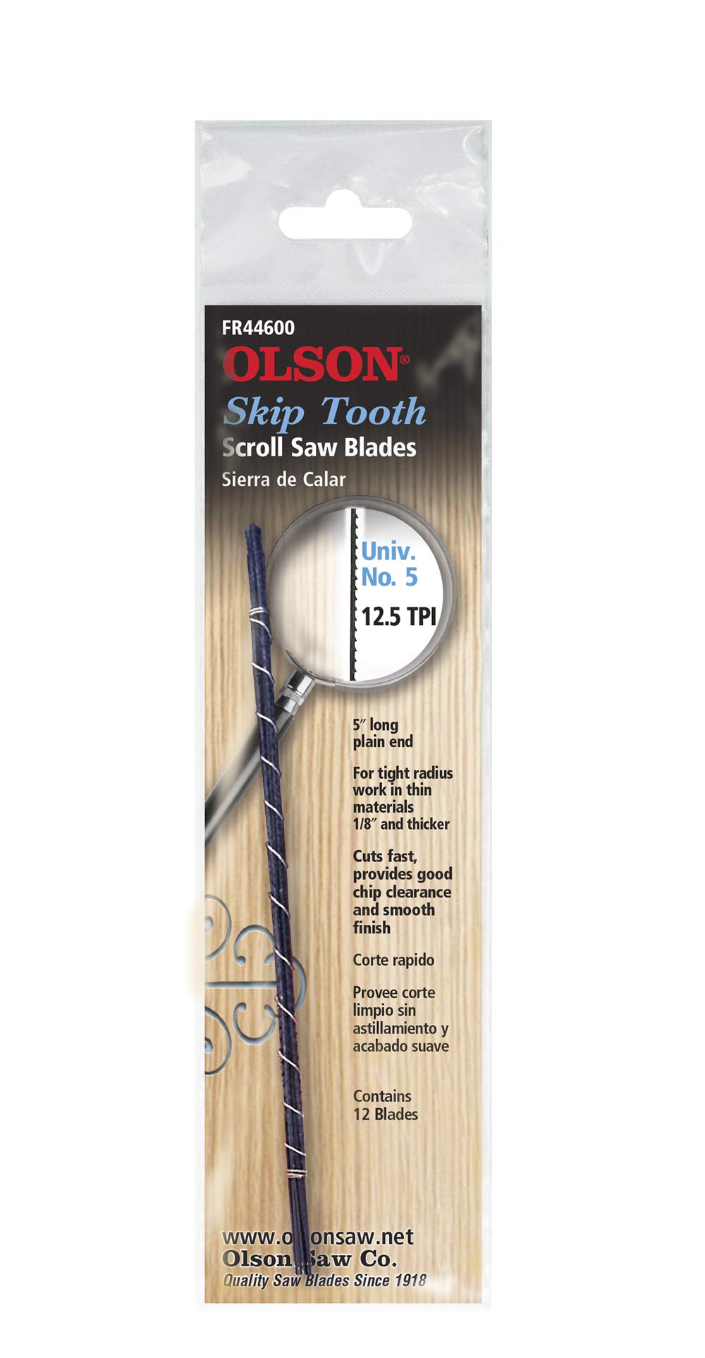Olson SA4460 Skip Tooth Scroll Blades