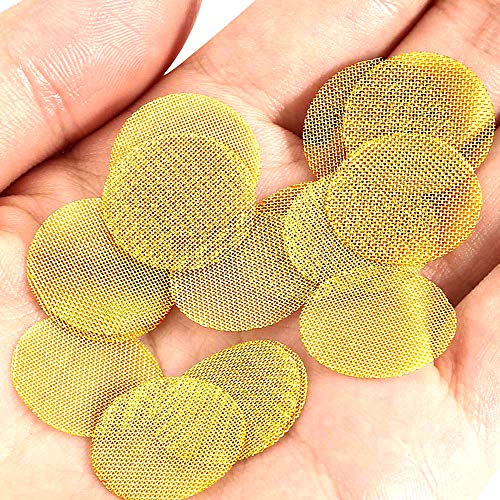 200 Pieces Pipe Screens Brass Screens, Premium 3/4 Inch Pipe Screens