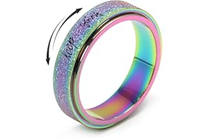 MHWTTY Anxiety Relief Ring - Fidget Spinner Design for Women & Men, Stress Relief Toy