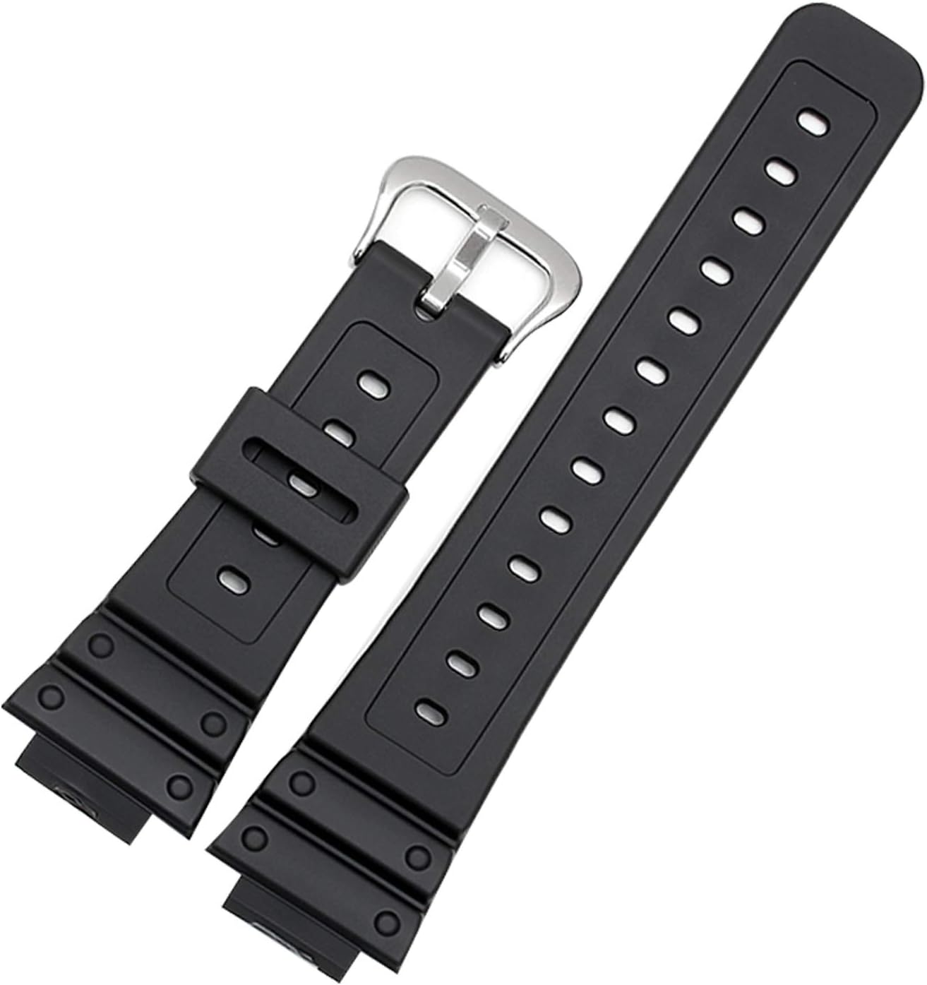 Vococal Adjustable Waterproof Resin Rubber Replacement Watch Band Strap Compatible with Casio G-Shock DW-5600E DW-5700 G-5600 G5700 GM-5610 Watch Accessories Style D