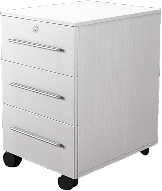 Bedside Tables Wooden A4 File Cabinet Three Drawers With Lock Low