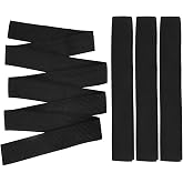 3 Pcs Black Elastic Band Knit Sewing Stretch Spool High Elasticity Elastic Band for Making Wigs Clothes and Crafts DIY (1 inch X 1 Yard/Pcs)
