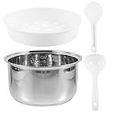 Hemoton Stainless Steel Cookware Household Rice