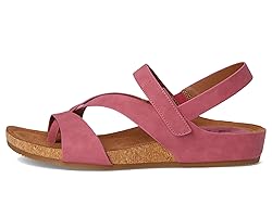 Eurosoft Women's Gianetta Flat Sandal, Pink, 7 Wide