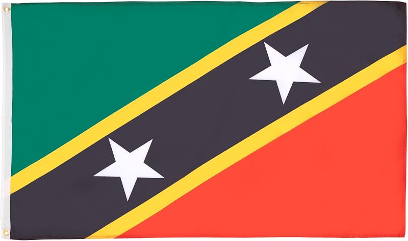 AZ FLAG Saint Kitts and Nevis 3x5 ft Flag 100D Polyester Two Grommets