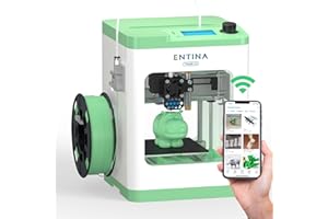 ENTINA Tina2S 3D Printers with WiFi Cloud Printing, Huge Models Library, Fully Assembled, Mini 3D Printer for Beginners and Kids with Auto Leveling, High Precision FDM 3D Printer for School, Home, and Office