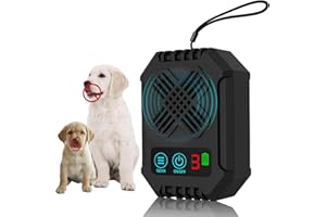 ALEVALBAR Anti Barking Devices, Dog Bark Deterrent Device 3 Adjustable Modes, Ultrasonic Dog Bark - Rechargeable Long Range 50FT Dogs Barking Control Devices for Indoor Outdoor