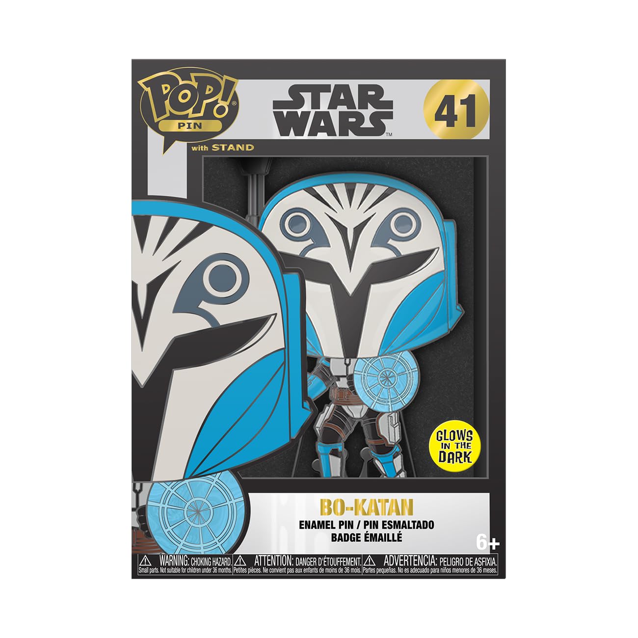 Funko Large Enamel Pin Star Wars: Clone Wars - BO-KATAN - Star Wars Enamel Pins - Cute Collectable Novelty Brooch - for Backpacks & Bags - Gift Idea - Official Merchandise - Movies Fans