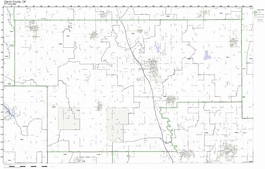 Amazon.com: Garvin County, Oklahoma OK ZIP Code Map Not Laminated: Home