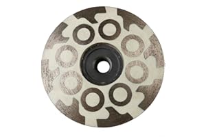 JDK DIAMOND TOOLS JDK 4 Inch Diamond Resin Filled Cup Wheel Grinding Wheel with Thread 5/8“-11 for Granite Stone and Tiles (Fine)