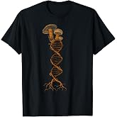 Mushroom Cottagecore DNA Mycology Mushroom Hunter Foraging T-Shirt