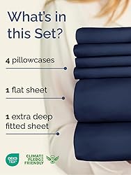 Extra Deep King Sheet Set - 6 Piece Breathable