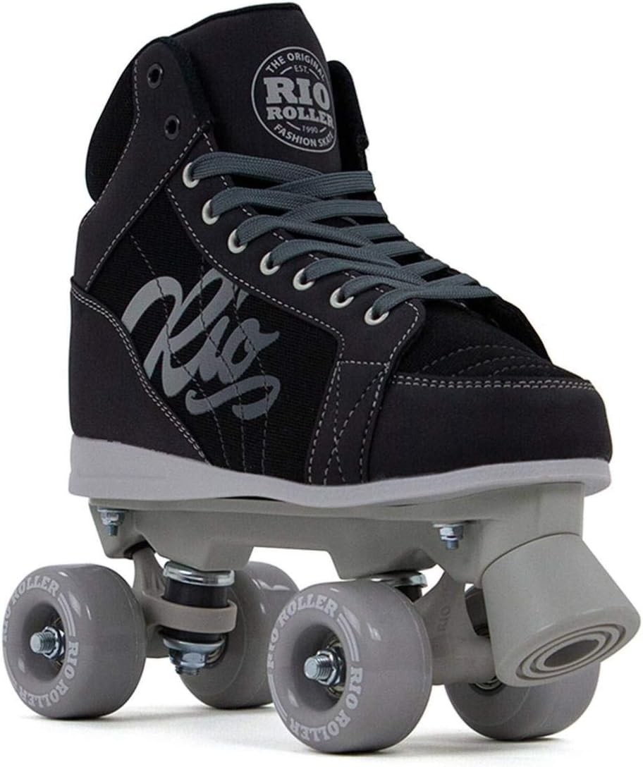 Rio Roller Roller Skates Brand Unisex Children, Black/Grey (Multicoloured), 38
