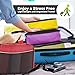 bago 8 Pcs Packing Cubes for Travel - 5 Travel Packing Cubes for Suitcases with 3 ZipLock Bags - Luggage Organizer Bags to Get Maximum Storage, Save Time & Effort to Pack (Green Red Purple Yellow)