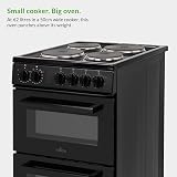 Willow WE50TSB 62L Freestanding Electric Cooker 50cm Twin Cavity Black view 4
