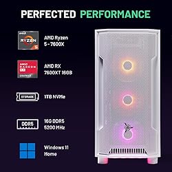 Skytech Archangel Gaming PC, Ryzen 5 7600X 4.7 GHz
