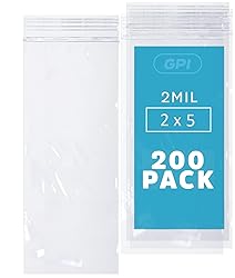 GPI - 2" x 5" Small Zip Bags, 200 Count, 2
