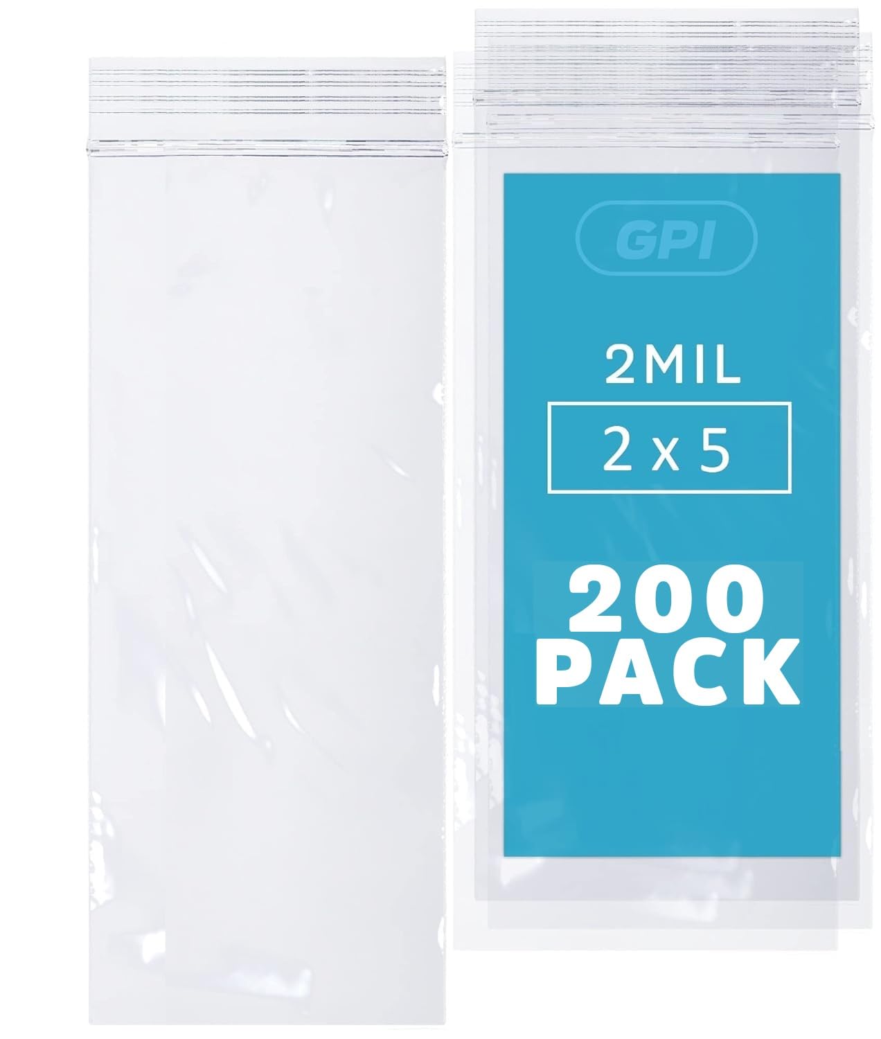 GPI - 2" x 5" Small Zip Bags, 200 Count, 2