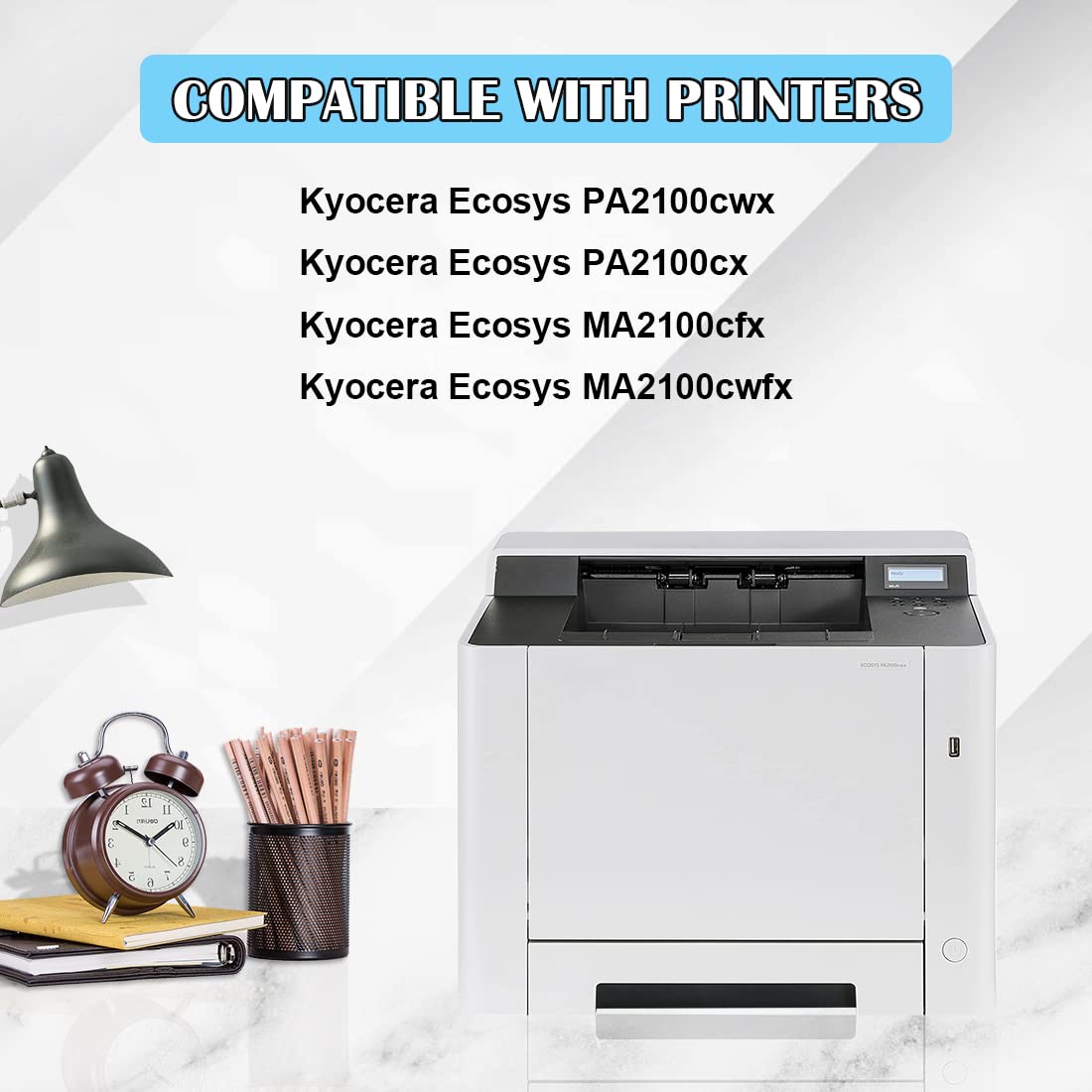 ASEKER Kompatibel TK-5440K TK-5440 TK5440 Tonerkartusche für Kyocera Ecosys PA2100cwx PA2100cx MA2100cfx MA2100cwfx Drucker 2600 Seiten TK-5440K (Schwarz) 2