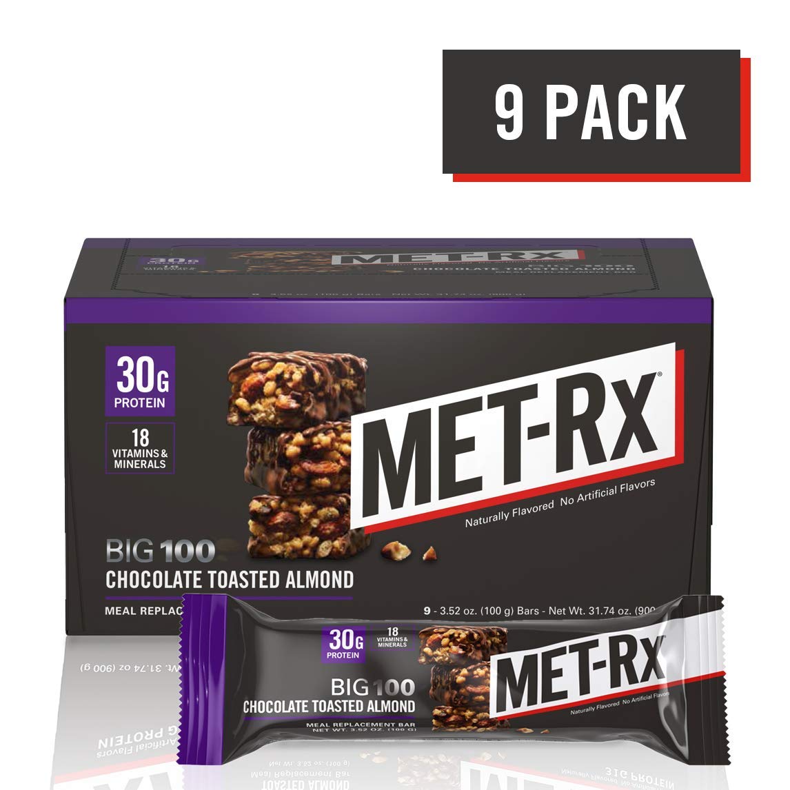 METRx Big 100 Colossal Protein Bars, Great as Healthy Meal Replacement