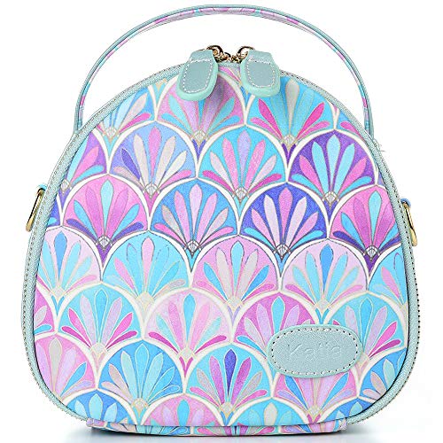 Katia Zipper Universal Camera Case Compatible for Polaroid Fujifilm Instax Mini 7s 8 9 25 26 30 70 90 Wide 300 Liplay SQ6 Instant Film Camera, HP Sprocket Portable Photo Printer - Peacock