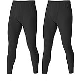 LANBAOSI 2 Pack Mens Thermal Underwear Bottoms Long Johns for Men Cold Weather Thermal Pants Warm Baselayer Trousers Leggings